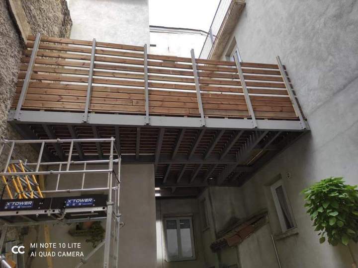 Pose de garde corps à Saugues